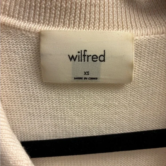 Wilfred Cream V-Neck Sweater - Picture 3 of 3